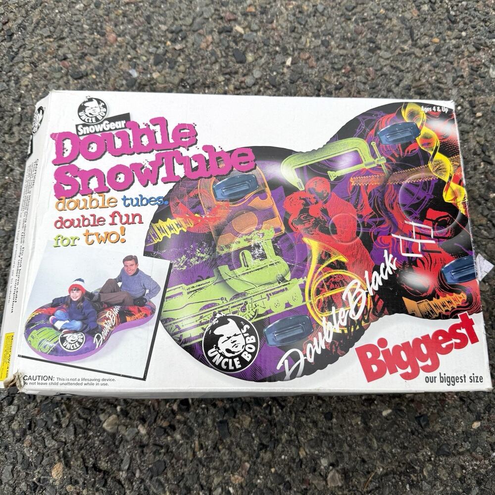 Uncle Bob's Double SnowTube Snow Tube Heavy-Duty Cold/Crack-Resistant Vinyl
